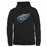Men's Detroit Red Wings Rinkside Pond Hockey Pullover Hoodie - Black -,baseball caps,new era cap wholesale,wholesale hats